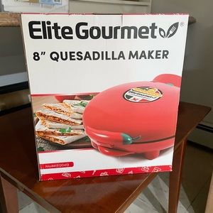 Brand new never opened elite gourmet 8” quesadilla maker